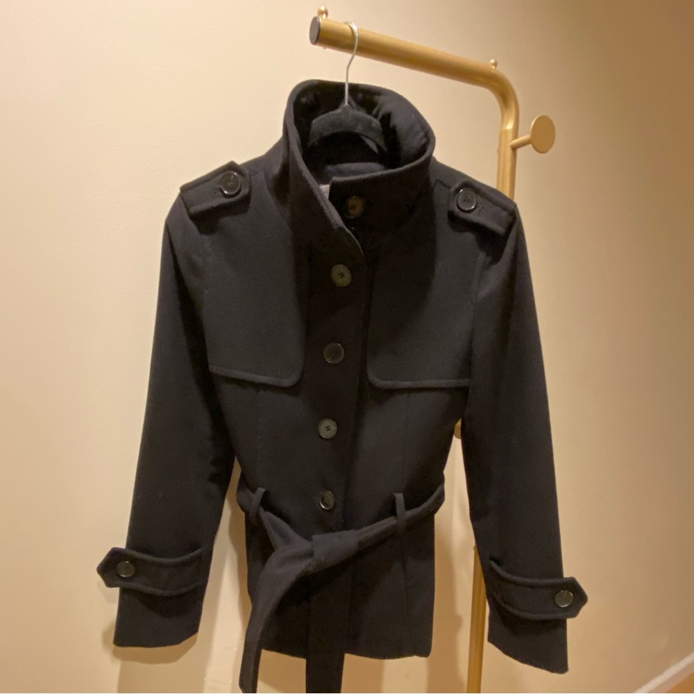 Zara Navy Blue Coats - Size M